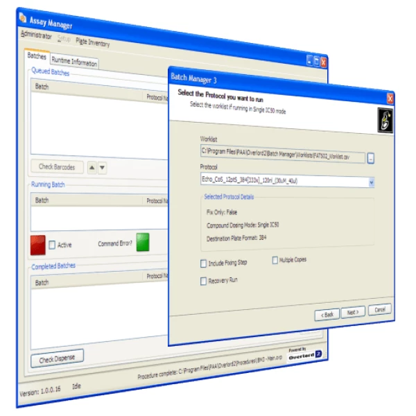 Assay Manager Interface
